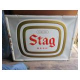 Carling Stag Beer Metal sign, some rust, 45Wx34H