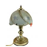 Gold tone touch lamp, works.