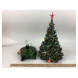 Ceramic Christmas Tree with star and