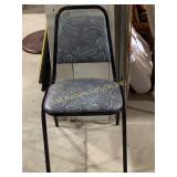 Paisley vinyl 10 chairs stackable chairs