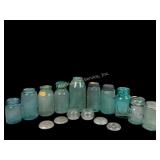 Gree/ blue tint Ball mason jars patent  nov 30