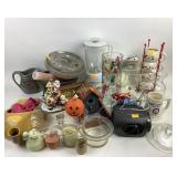 Porcelain bed pan, Hamilton Beach blender.