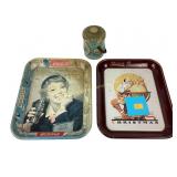 Coca-Cola tray with chipping paint, Lassers