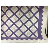 Quilt hand stitched dirty, staining