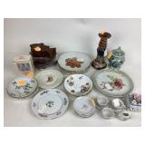Decorative Glass Plates, Ceramic Candle Holder,