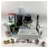 Master lock box with key,  NuWave blenders,  VTEC