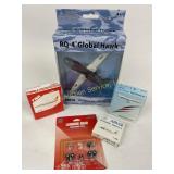 RQ-4 global pullback military drone. Landing