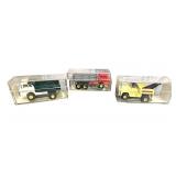 Set of 3 HO Scale Slot Cars : dump truck, stake