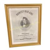 Framed Honest Old Abe Song and Chorus sticker