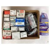 Industrial safety goggles. windshield washer