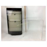 Acrylic table. Display case on swivel broken