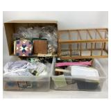 Crafting items. Wooden tiles. Miniature wood