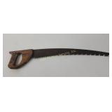 Wooden handle wood saw. 22 inch blade. - handle