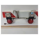 Reno flashering road lights converted for indoor