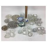 Salt dips and butter plates.