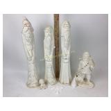 Crafty. Unfinished Santa ceramics.