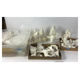 Unfinished ceramic pieces.