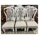 Set of 6 Magnolia Manor solar back upholstered