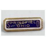 Art Deco Springfield Ohio enameled pin antique