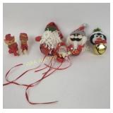 Pixie knee huggers. Other felted ornaments with