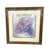 Framed Julia Crainer floral print