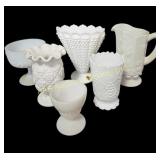 Fenton milk glass item hobnail design with other