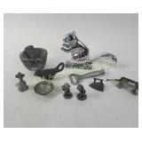 Pewter Figurines, cast-iron bottle opener,