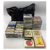 Cassette tapes, genesis, Eric Clapton, outlaws,