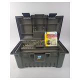 Plano tool box. Key chain hand tools and tape
