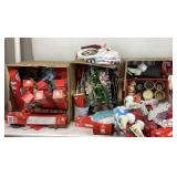 Christmas House trees, buffing pads, tinsel,