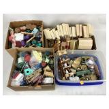 Bird House crafting items, minature wooden doll