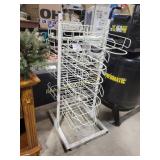 Metal storage rack, 37Hx24D17W, Holiday wreath