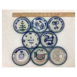 MA Hadley pottery Saucers