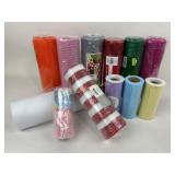 Crafting items. Decorative mesh and tulle