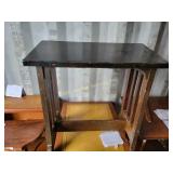 Lap top stand, 23Hx24Wx0.5D [2] wooden chairs