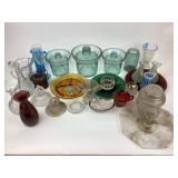 Amber glass nursery rhyme divided plate. Frosted