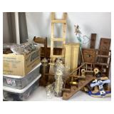 Wooden Ladder Shelves, Wooden Peg Hangers, Wood