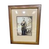 Framed and matted ï¿½Lt John Russell 1863 in