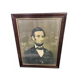 Framed "Lincoln" by Griswald Tyng - 32.5ï¿½H x