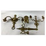Brass wall sconces, brass candle holder
