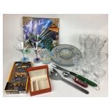 Marcia Baldwin NIB Clock, Coca-Cola glass, Lidded