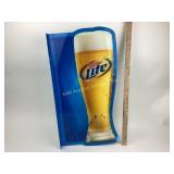 Miller Lite Sign, One side damaged