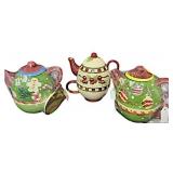 Teapots x3