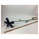 Metal garden stake flower