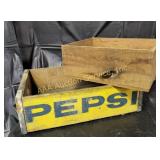 Pepsi wooden drink box. Handmade wooden box.
