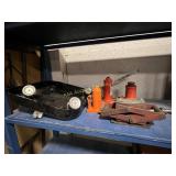 Jacks and rolling tray