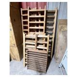 Wood display items - 3 5ï¿½ hinged accordion style,