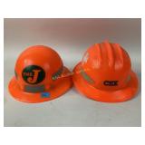Railroad hardhats, the J, CSX.
