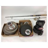 Fishing pole and reel. DAIWA130X real,. Thermal