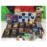 Spider-Man metal lunchbox, metal cat three pack